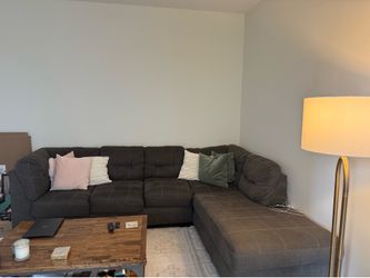 Charcoal Grey Sectional Couch for Sale