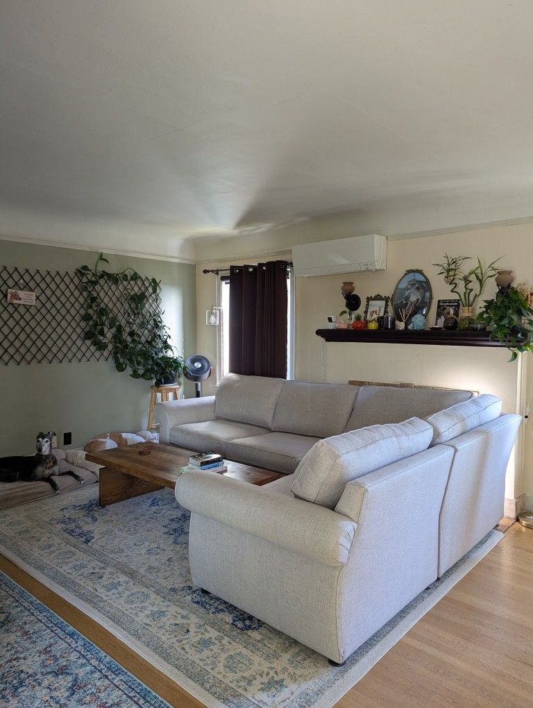 Pottery Barn Pearce Roll Arm Piece Wedge Sectional (122) - Main Image