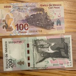 Mexico pair of bills