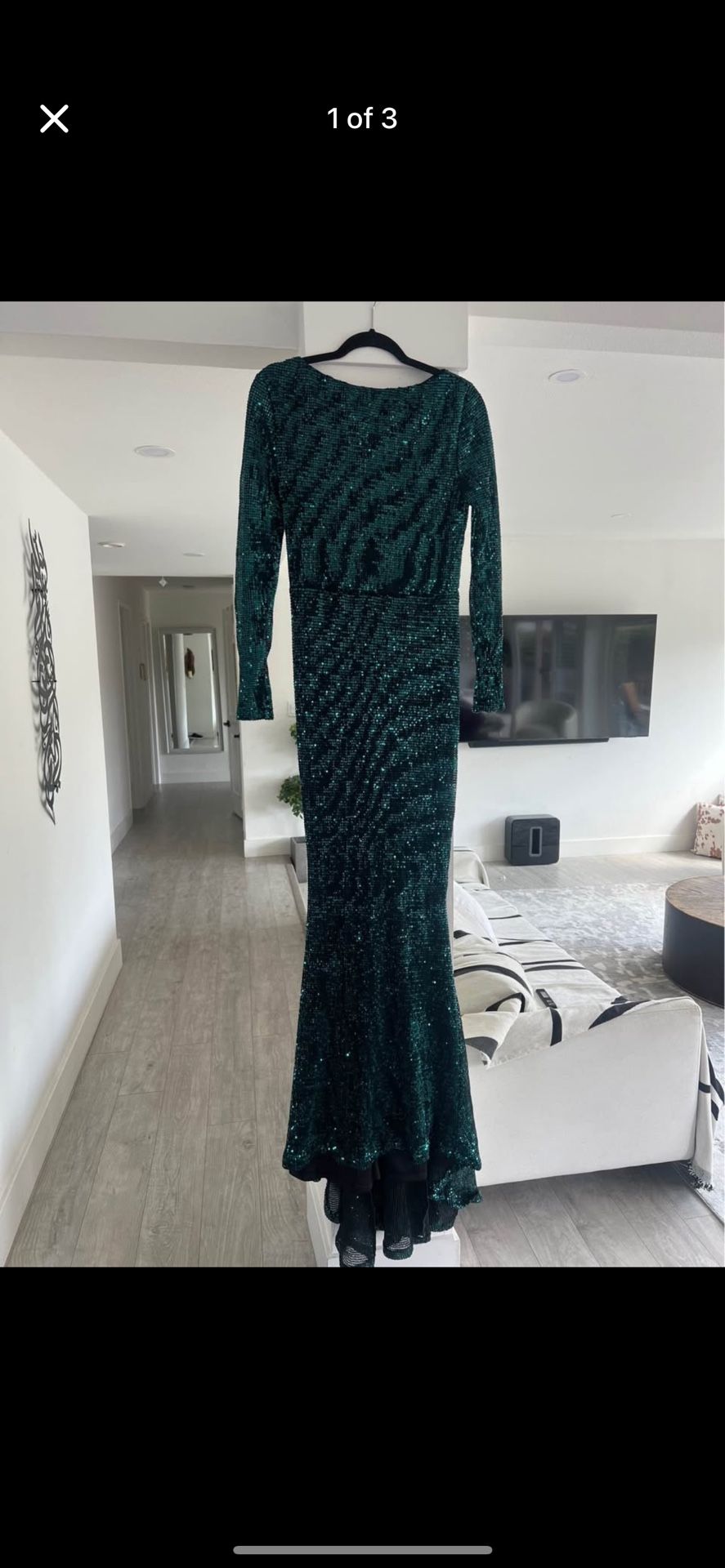 Green sequin Dress