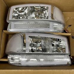 99-06 GMC Sierra | 00-06 GMC Yukon / Yukon XL Switchback Headlights Faros Calaveras Micas Luces Lamps