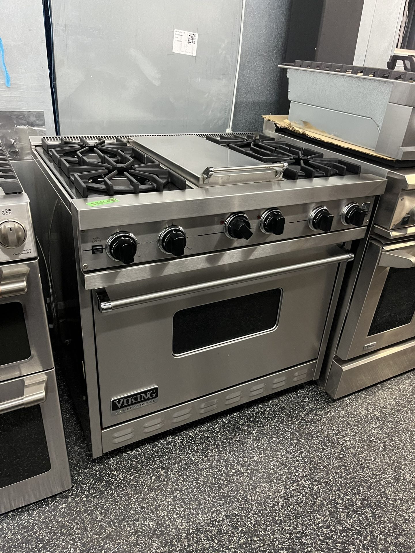 Viking Professional Stainless Steel 36 Inch Gas Stove Range