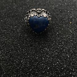 Lapis Filigree Sterling Silver Ring 