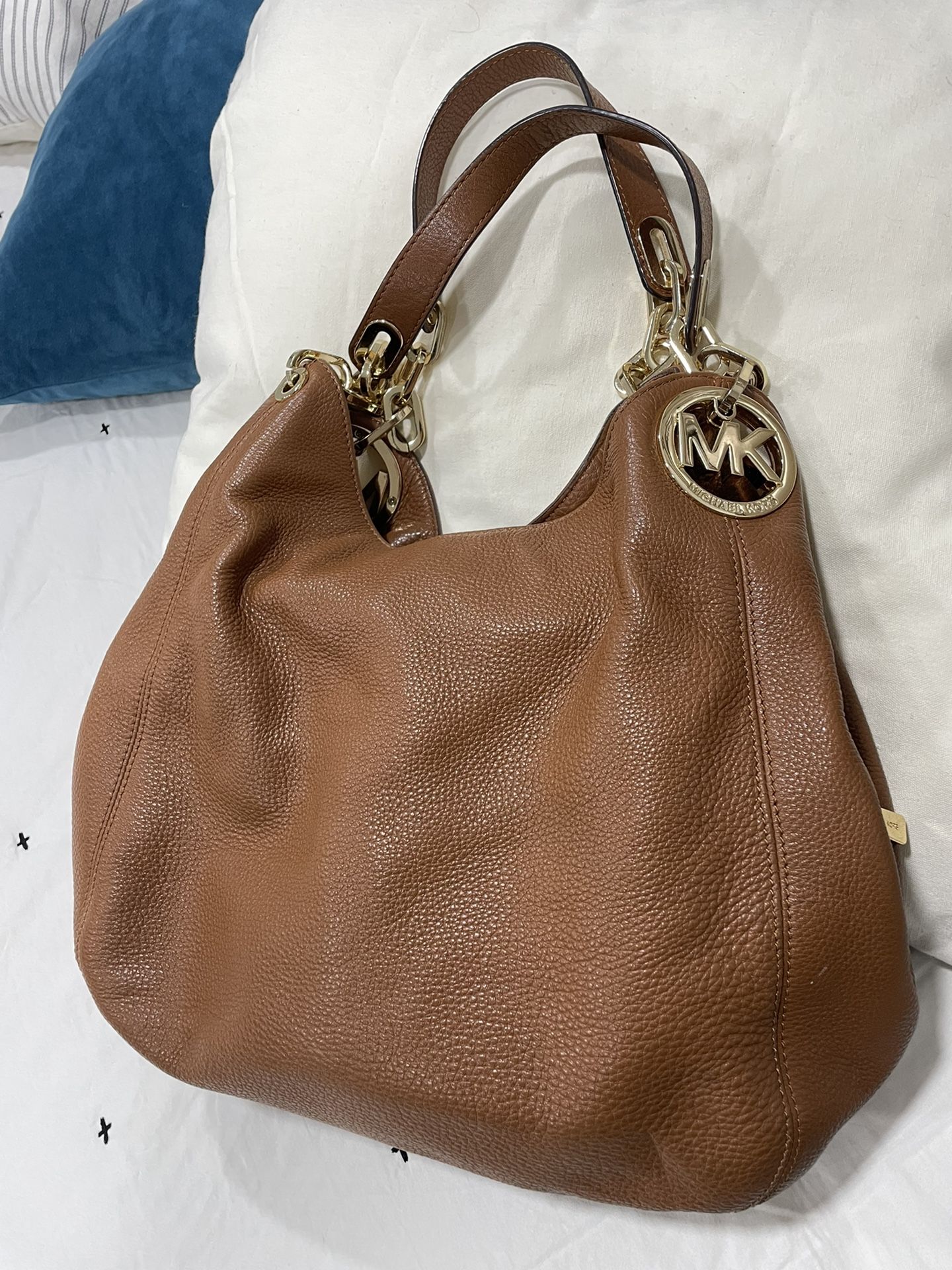 Brown Leather Michael Kors / Bolsa De Piel Cafe Michael Kors