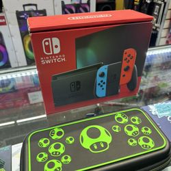 NINTENDO SWITCH WITH FREE CASE 