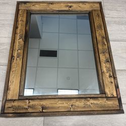 Wooden Hanging Mirror 24x32 