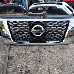 2016 To 2020 Nissan Np300 Pickup Chrome Front Grille With Emblem OEM Part