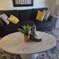 Sofa. 6 Foot. Charcoal. Like NEW