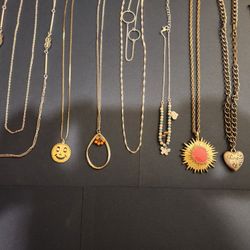 Pendant necklaces, $10 per necklace 