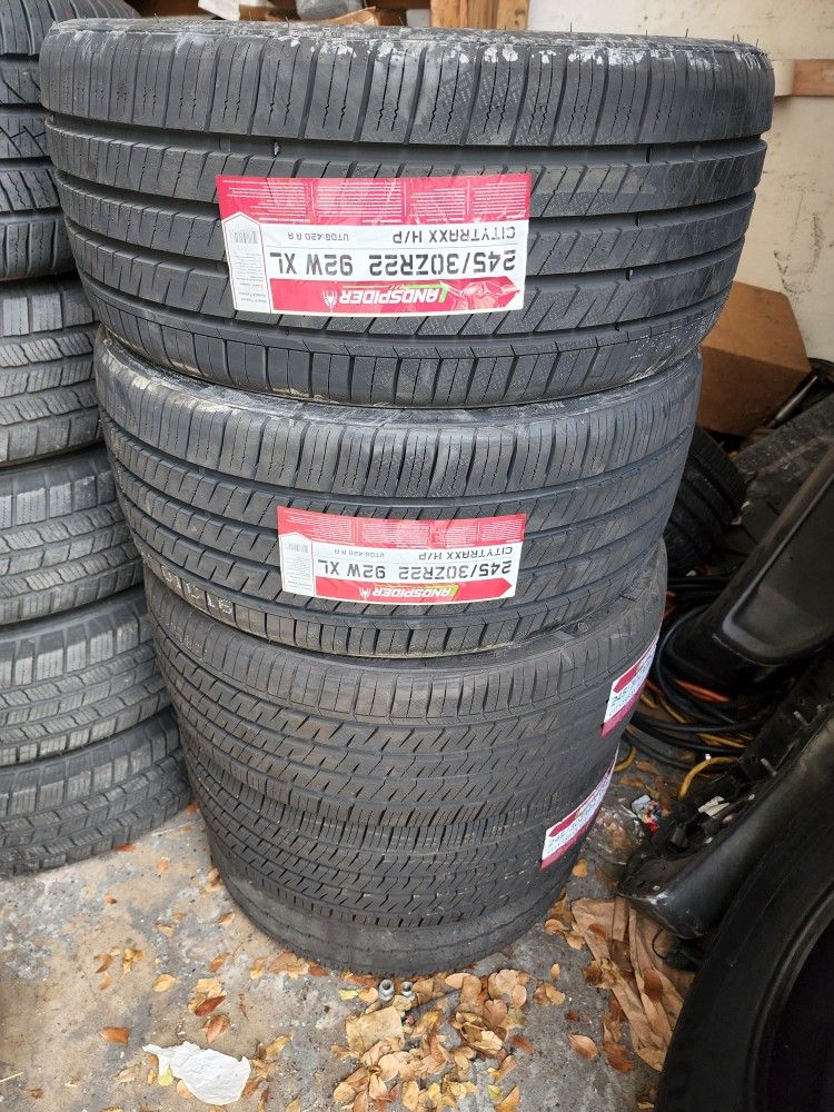 245 30 22 TIRES MOUNT AND BLANCING WITH ALIGNMENT 53 DOWN for Sale in