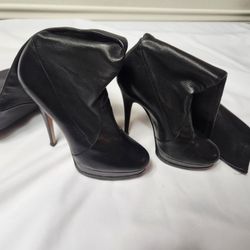 Casadei  Over-The-Knee Leather Stiletto Boots