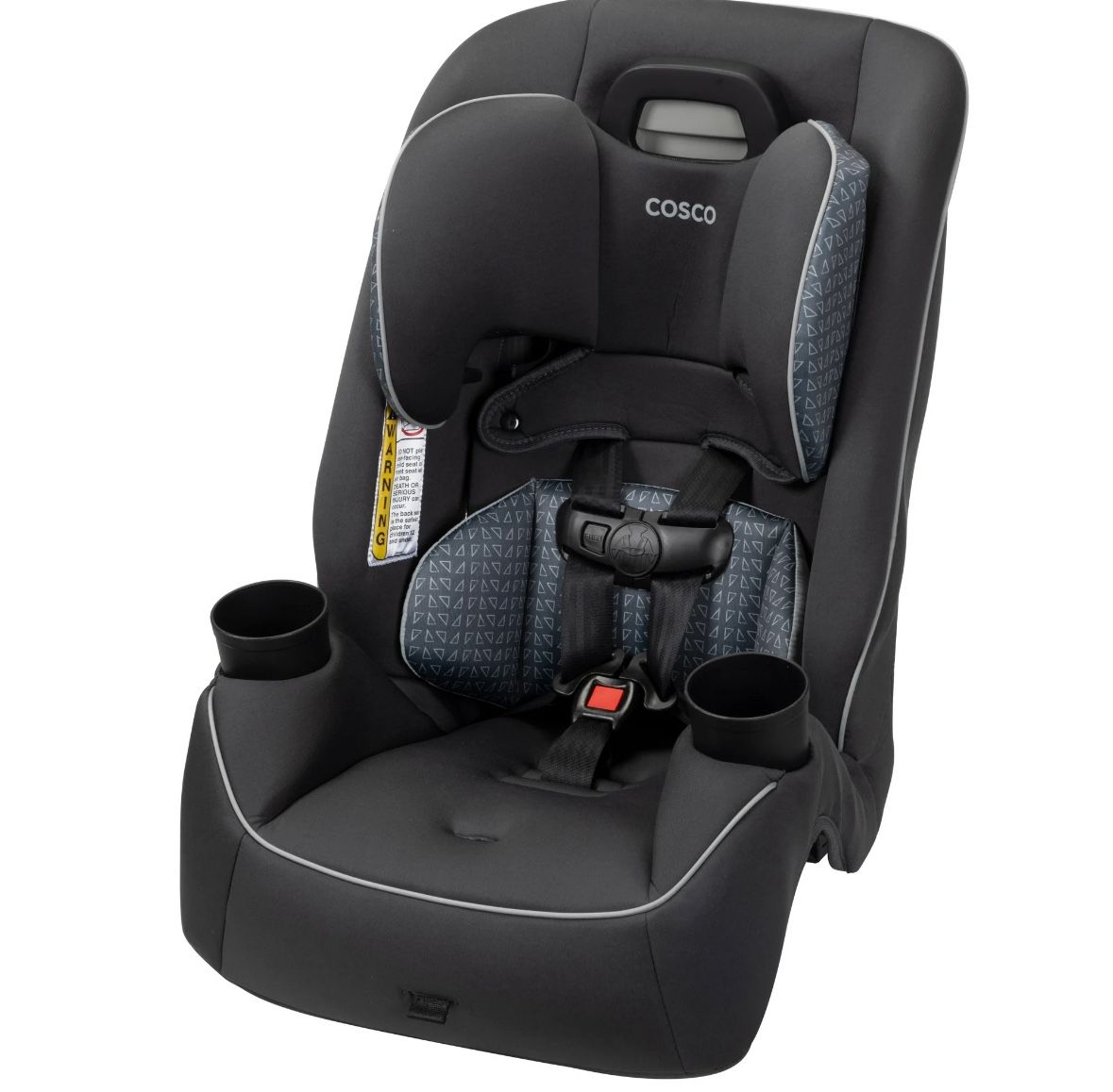 Cosco Kids Easy Elite Slim All-in-One Convertible Car Seat, Infant to Toddler, Unisex, Grey Glyphs