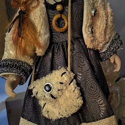NWT Vintage Porcelain Doll