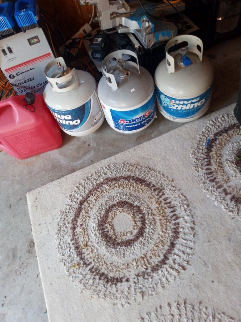 Three Propane Tanks Good For Trade-ins