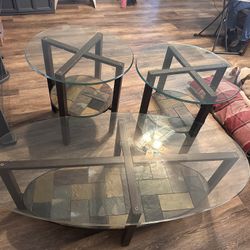Mid-Century Coffee Table and Side Tables set