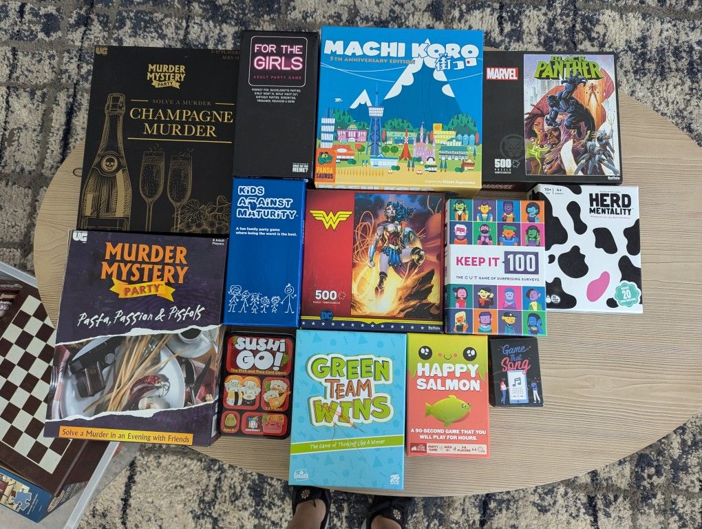 13 Board Games/puzzles