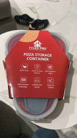 Collapsible pizza container