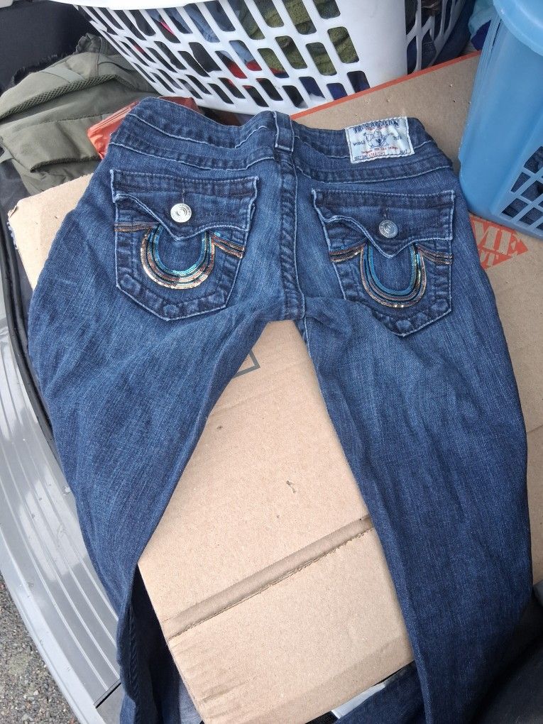 Straight Legged True Religion Womans Jeans