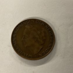 Netherlands 5 Cent Coin  1948  Bronze  Queen Wilhelmina 