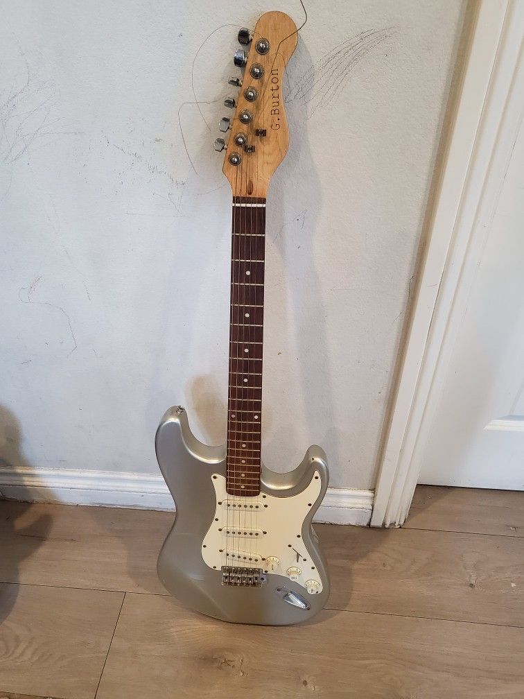 Una Guitarra Eléctrica Con Su Estucha.