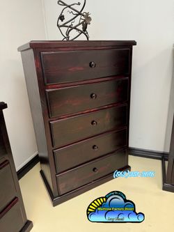 Five drawer Cherry pinewood cajonera Comoda de Pino Nuevo new