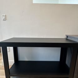 Black Entryway Table With Shelf