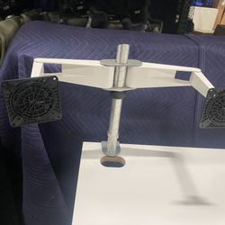 Knoll dual monitor Sapper Arms! We also have chairs, standing desks, file cabs, and single monitor arms!