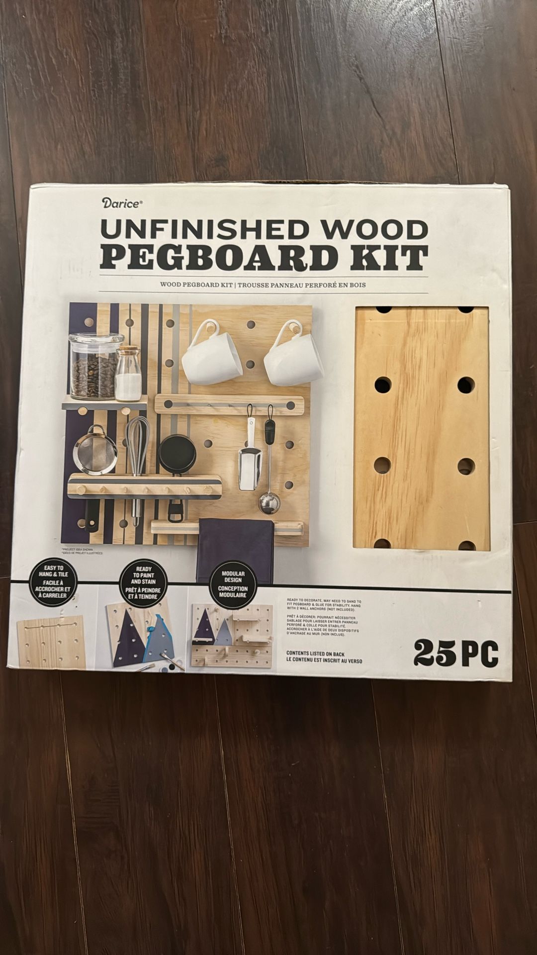 Wood Pegboard Kit