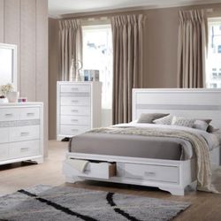 5 Pc Queen Bedroom Set With Mattress /New In Box