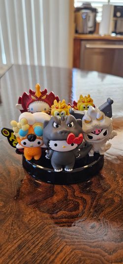 Hello Kitty And Friends X Godzilla McDonald's Happy Meal 7pc Set / Collectible / Mothra / Rodan / Toy / HTF / Gift / Decorative / Unique / Ghidorah