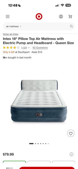 Queen air mattress