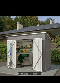 Brand new shed 8x4 with base included