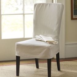 Chair slipcovers (2)) fits Pottery Barn Megan armless chair