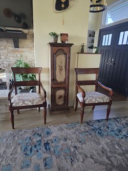 British Mackenzie armchair set of 2 by Ethan Allen