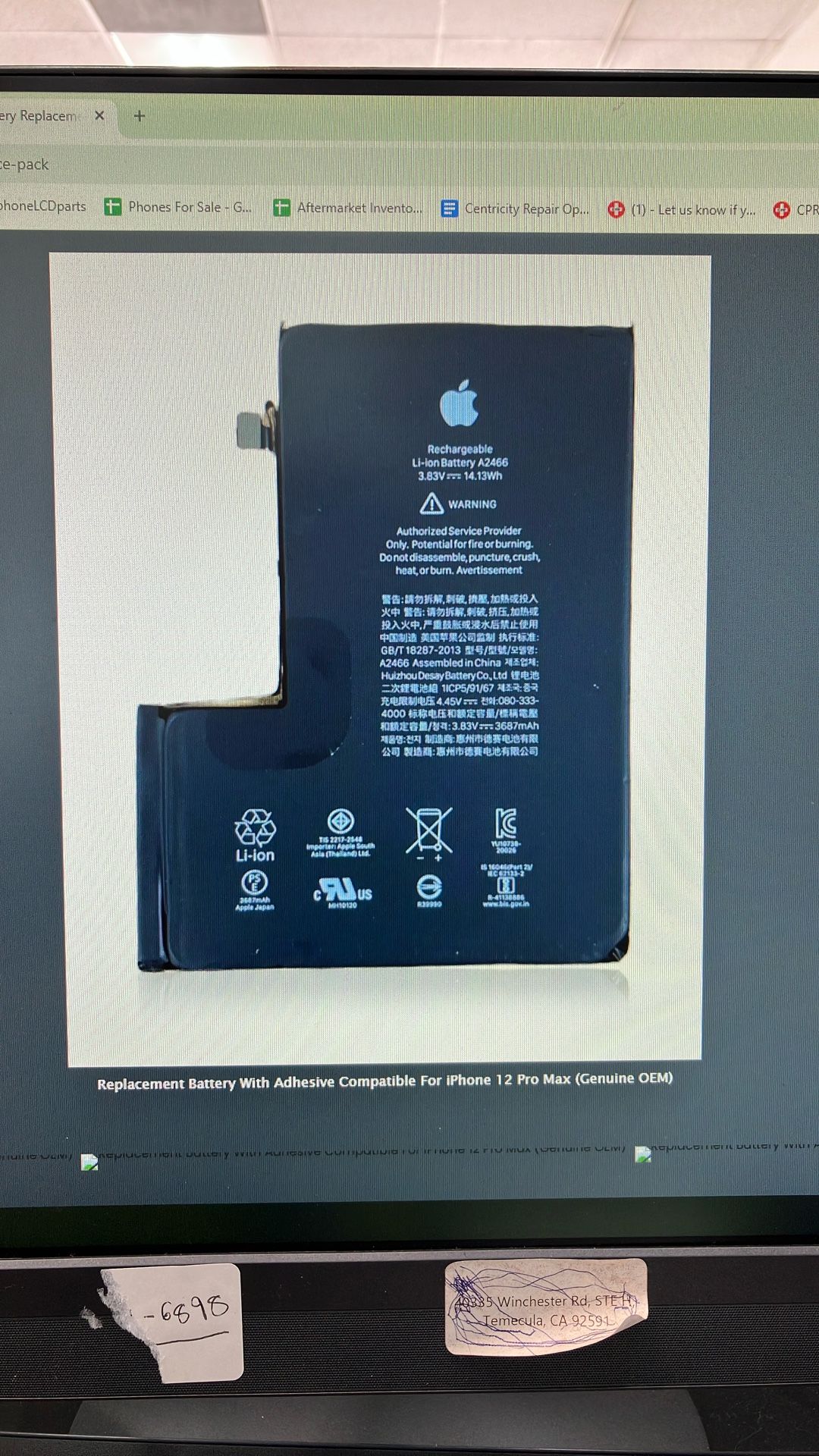 iPhone 12 Pro Max Battery