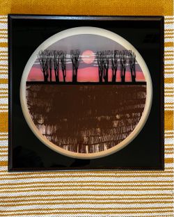 1970’s MCM Virgil Thrasher 3D Shadow Box Lithograph  - Signed
