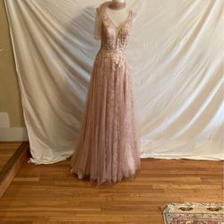 Elegant Evening Dress Blush