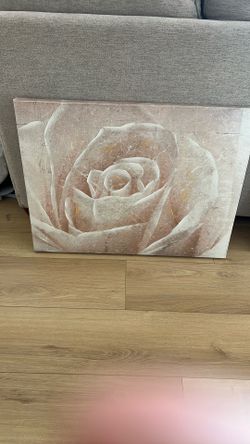 Rose Canvas Wall Decor