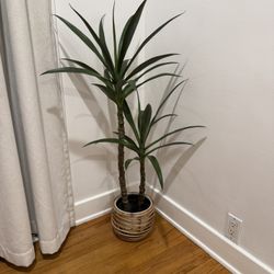 Faux Plant in Planter 