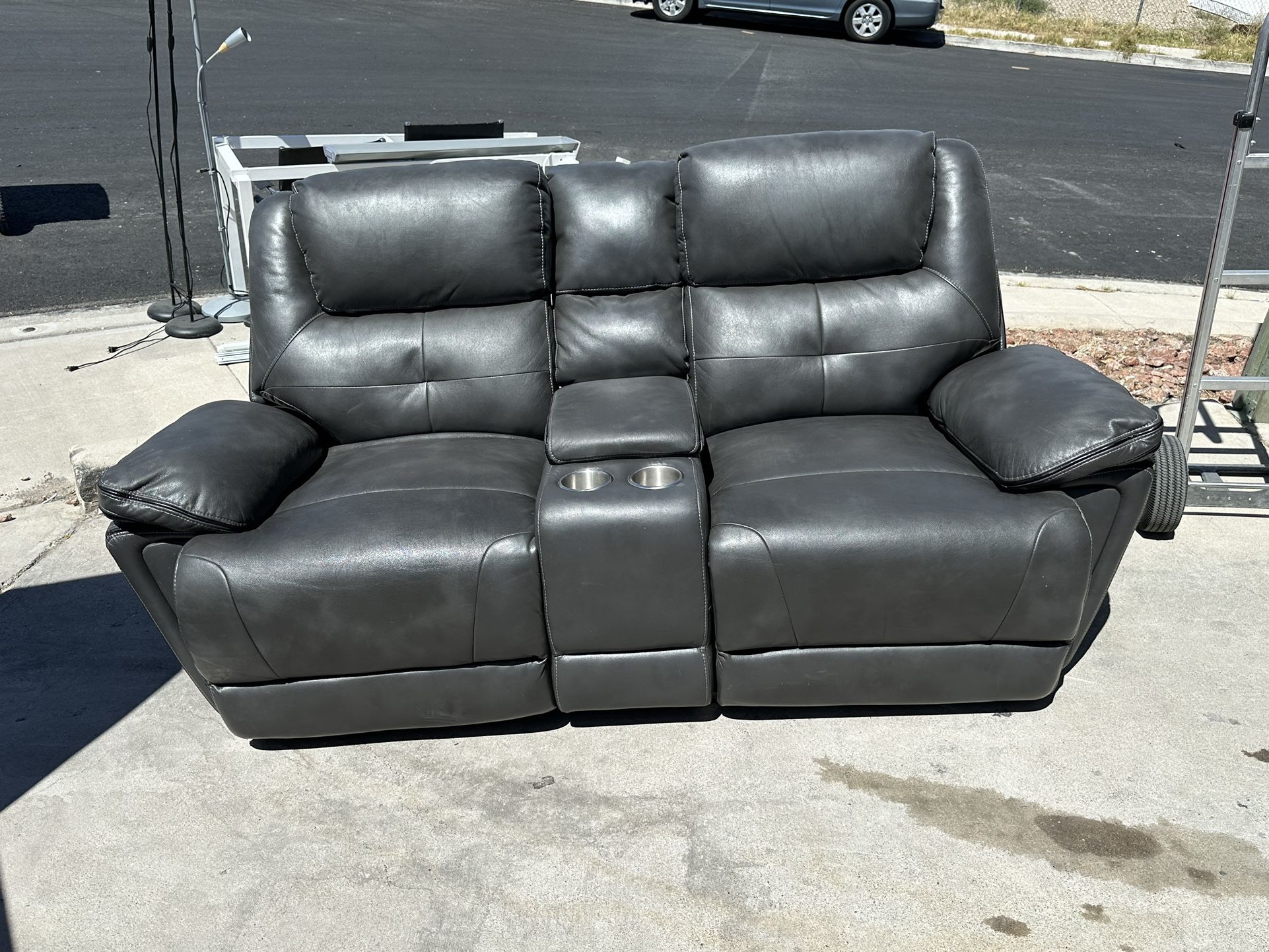 Grey Modern Recliner Couch 
