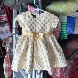 Gold Baby Girl Dress