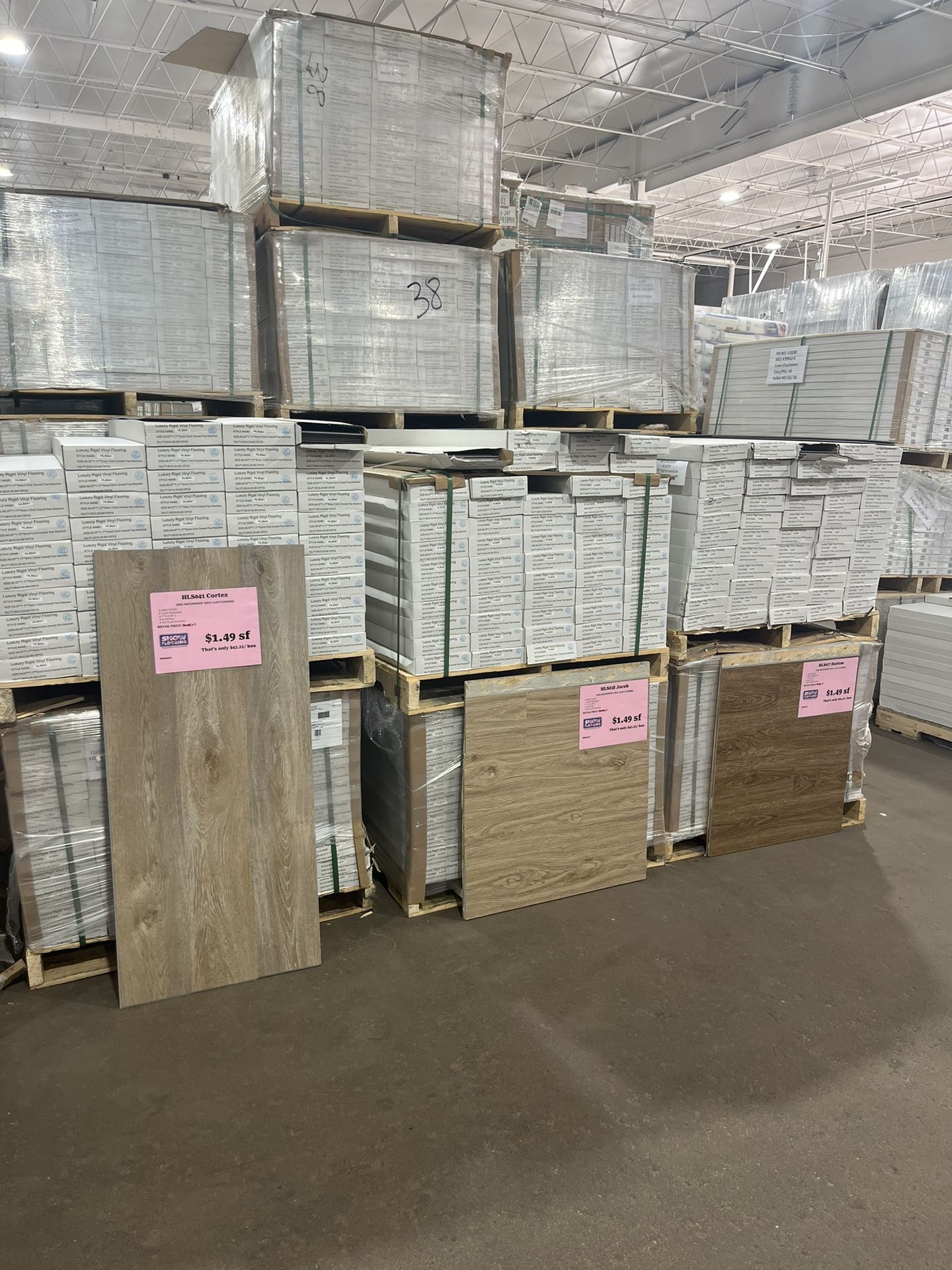 $1.49 s/f Vinyl Click Flooring