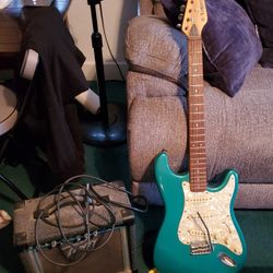 Electric Guitar With Amp