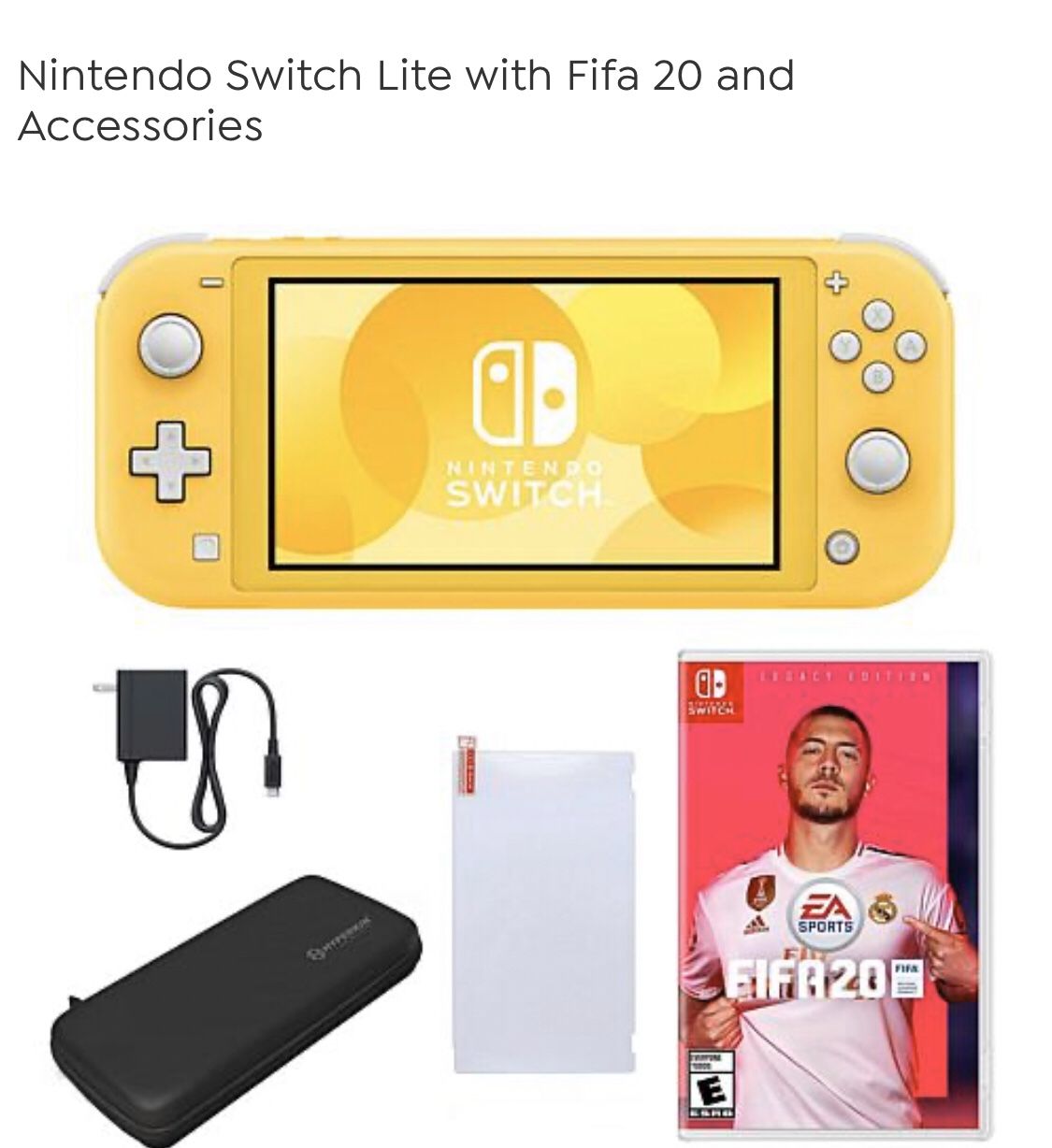 Nintendo Switch Lite with Fifa 20 and Accessories (TURQUOISE)