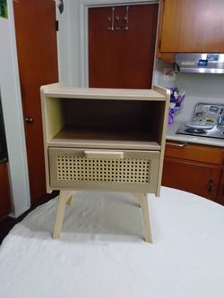 Compressed Wood End Table. 23" Tall 12x16"