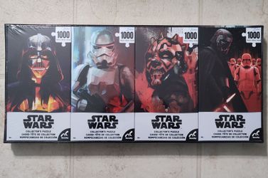Star Wars, set of 4 collectors puzzles, new