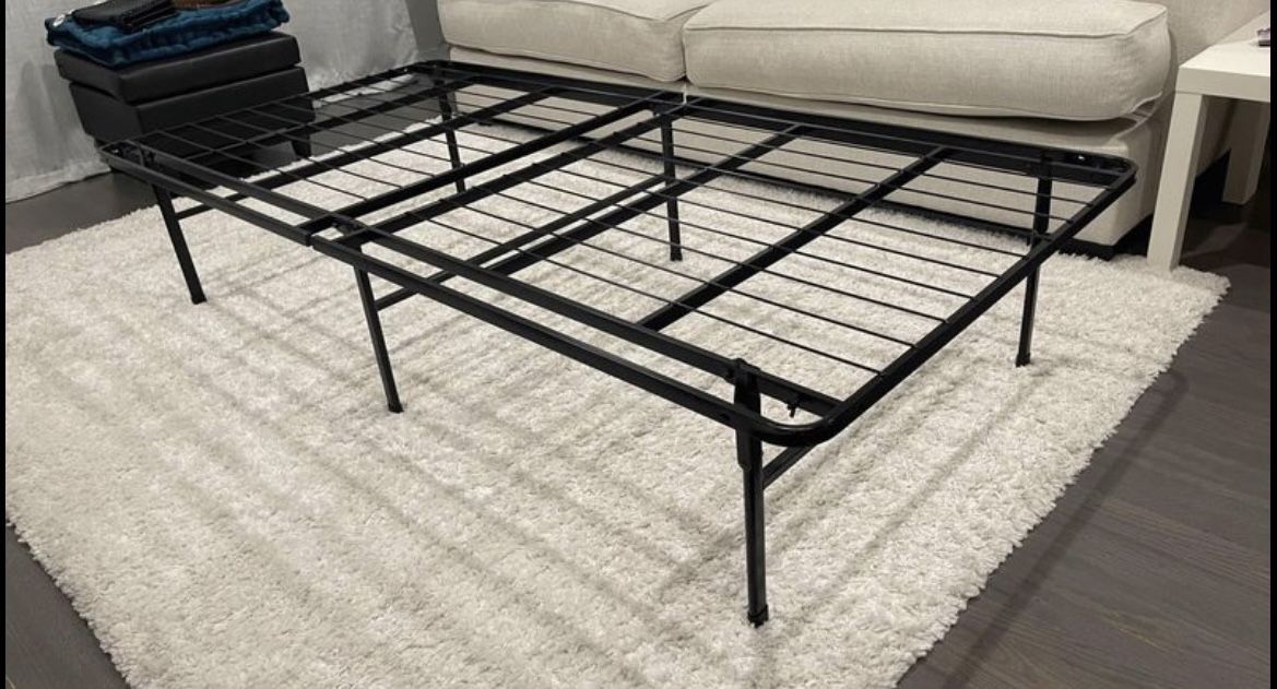 TWIN XL SIZE METAL PLATFORM FRAME FOLDABLE