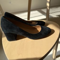 Jcrew Black Suede Pump High Heels Size 5