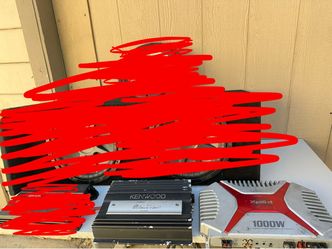 2 Audio Amps Various Brands, Kenwood n Sony Make offer for both or each one
