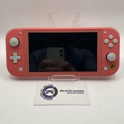 Coral Pink - Special Edition Animal Crossing Switch Lite - Amazing Condition - For Sale Or Trade